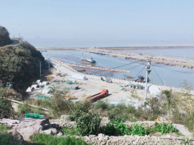 浙江金七門核電廠混凝土攪拌站及砂石廠臨時供電工程一階段順利送電！